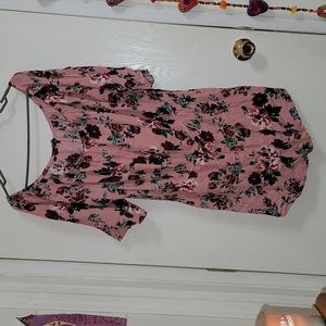 Ambiance pink floral romper